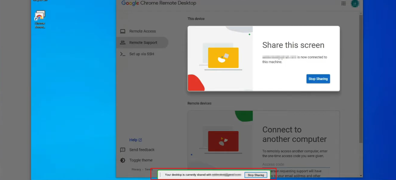 CRD disconnect notification banner