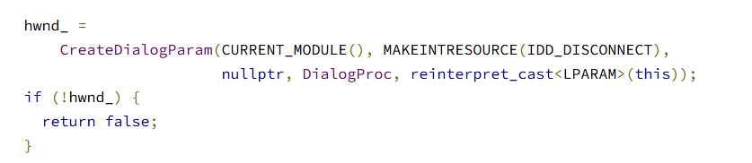 CreateDialogParam function