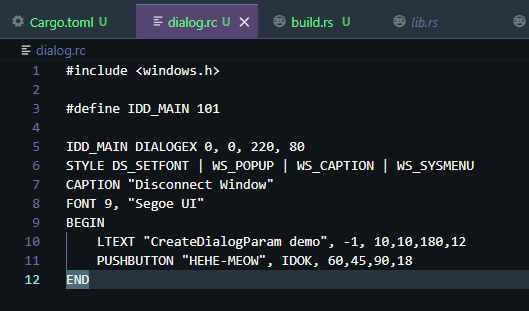CreateDialogParam sample program